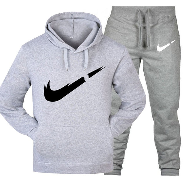 Track suit men's 2 sets of new fashion jacket men's sportswear hoodies spring and autumn brand men's hip hop hoodie sweatpants