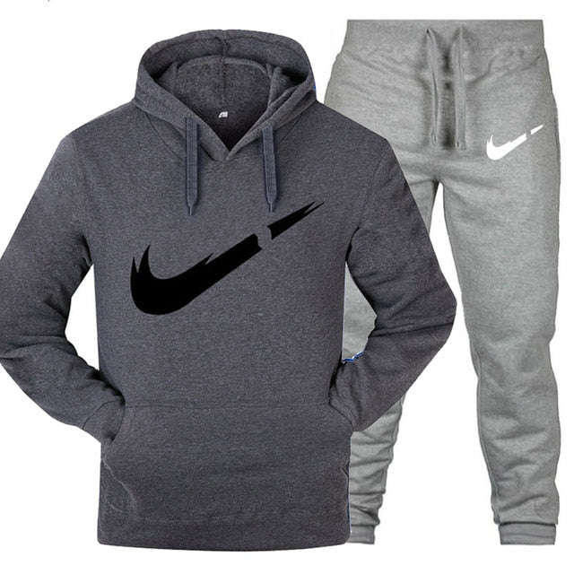 Track suit men's 2 sets of new fashion jacket men's sportswear hoodies spring and autumn brand men's hip hop hoodie sweatpants