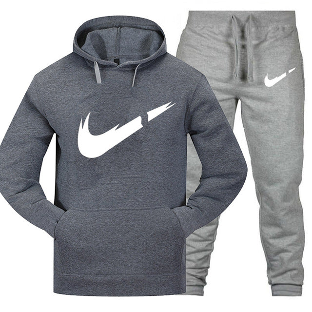Track suit men's 2 sets of new fashion jacket men's sportswear hoodies spring and autumn brand men's hip hop hoodie sweatpants