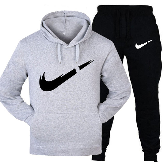 Track suit men's 2 sets of new fashion jacket men's sportswear hoodies spring and autumn brand men's hip hop hoodie sweatpants