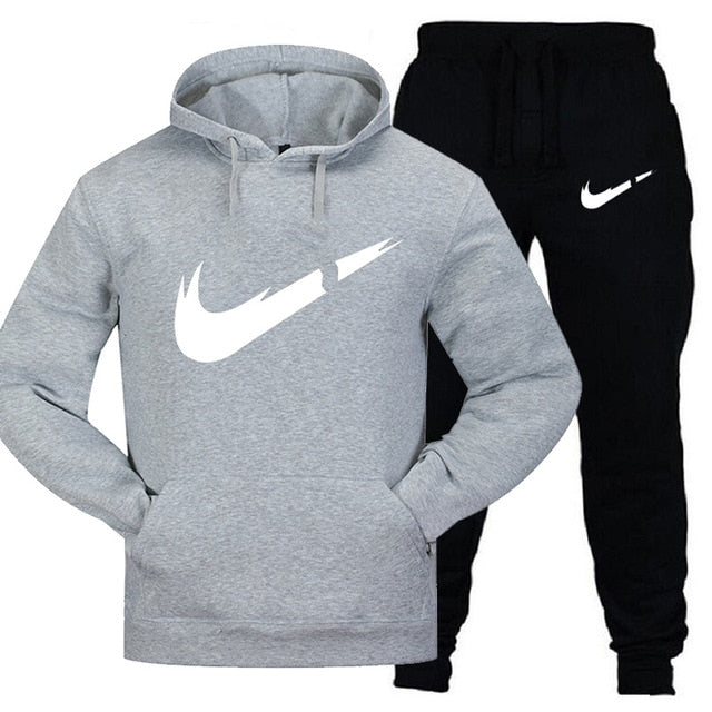 Track suit men's 2 sets of new fashion jacket men's sportswear hoodies spring and autumn brand men's hip hop hoodie sweatpants
