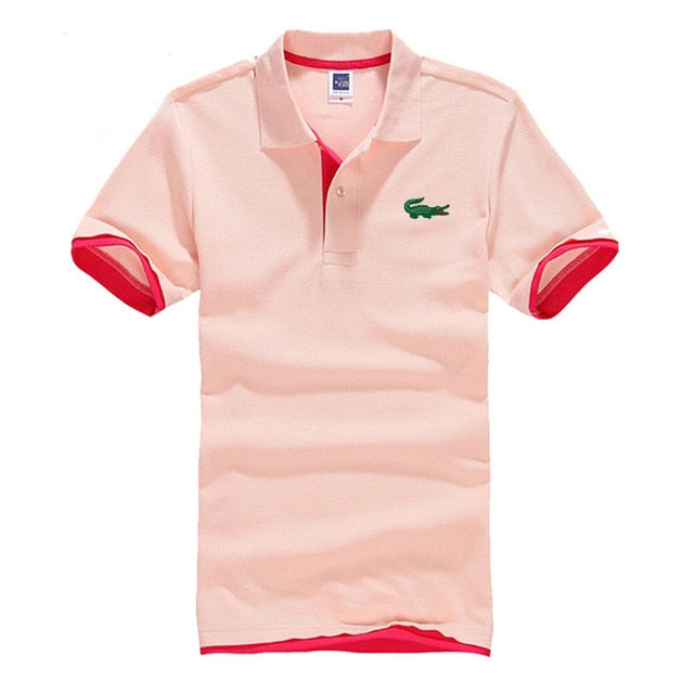 Men's Fashion New Polo Shirt 2019 Summer Short Sleeve Stand Collar Slim Casual Breathable Office Business Polo Short Sleeve